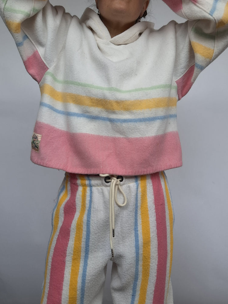 Rainbow Stripe Blanket Joggers
