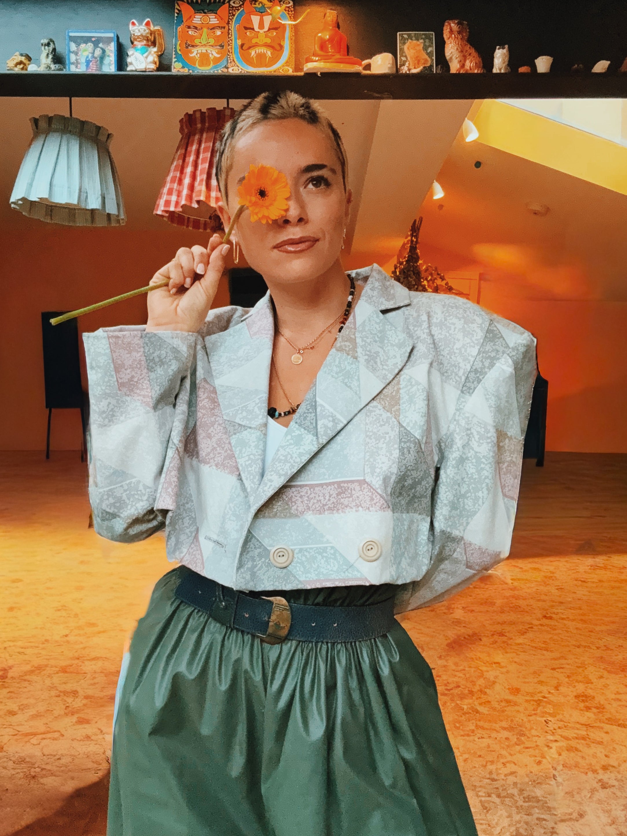 Prism Cropped Suit Jacket