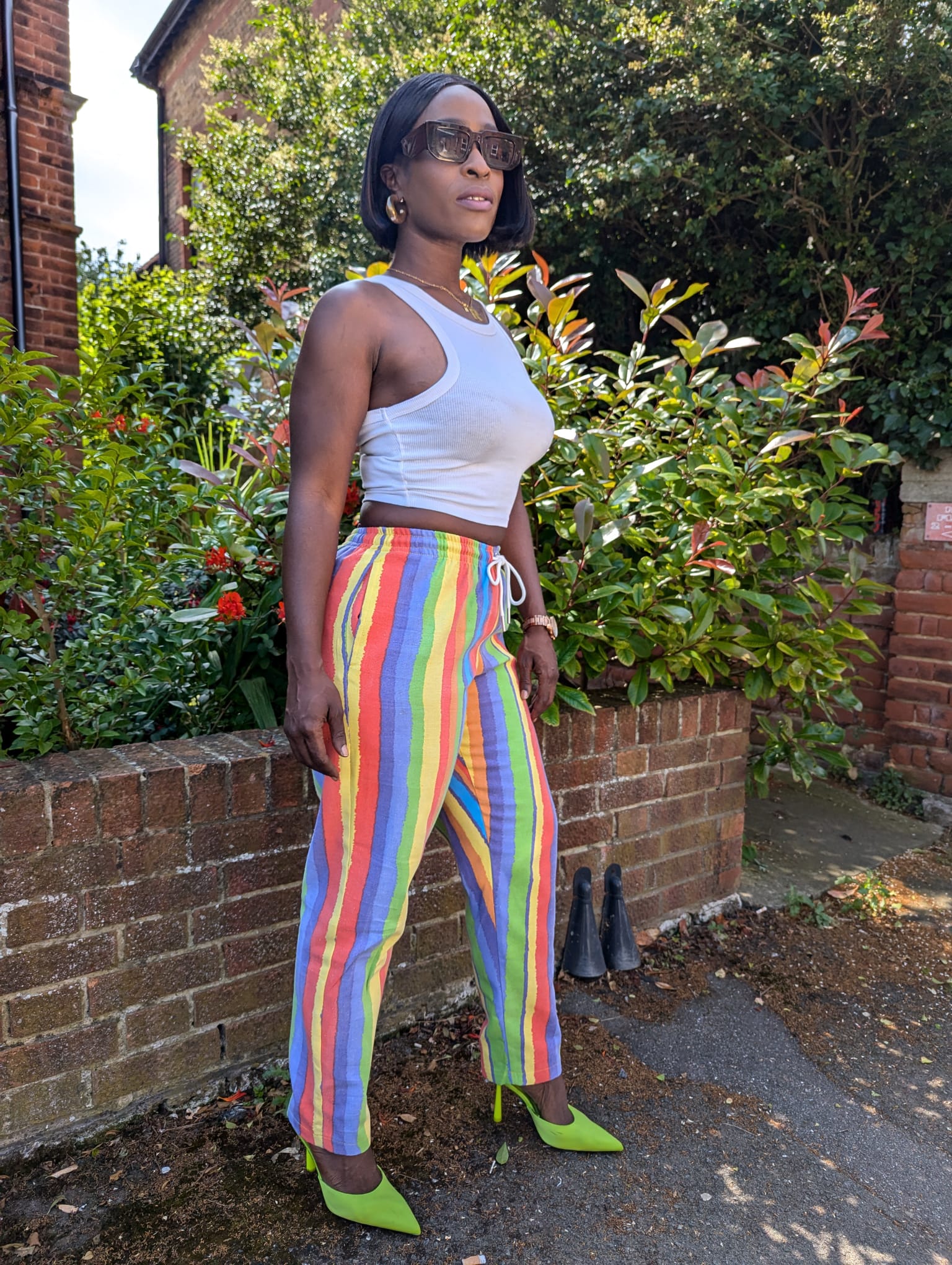Citrus Stripe Trousers