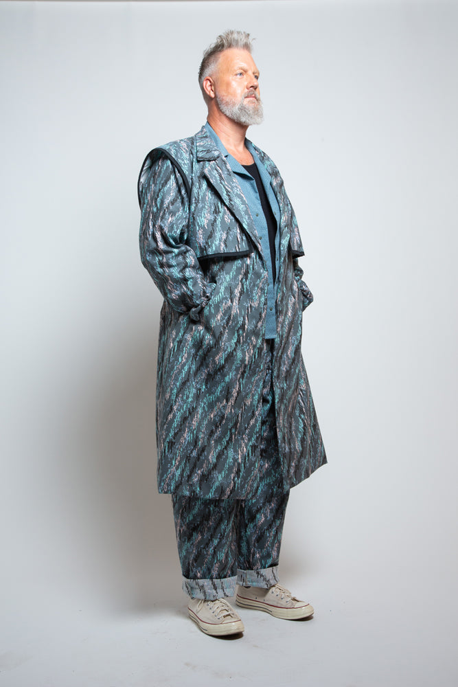 Scribble Trench Coat