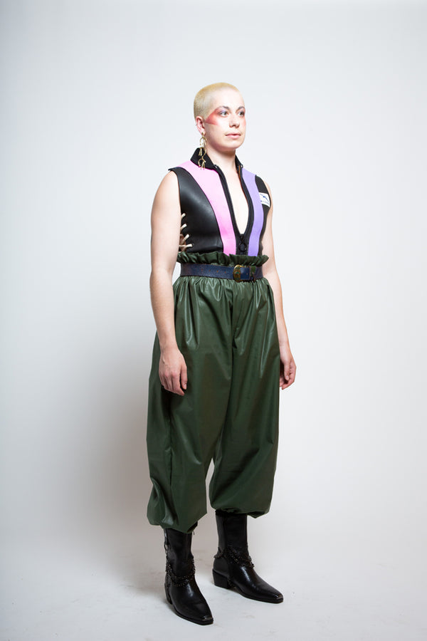 Khaki Paper Bag Trouser