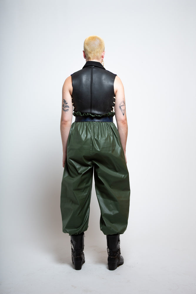 Khaki Paper Bag Trouser