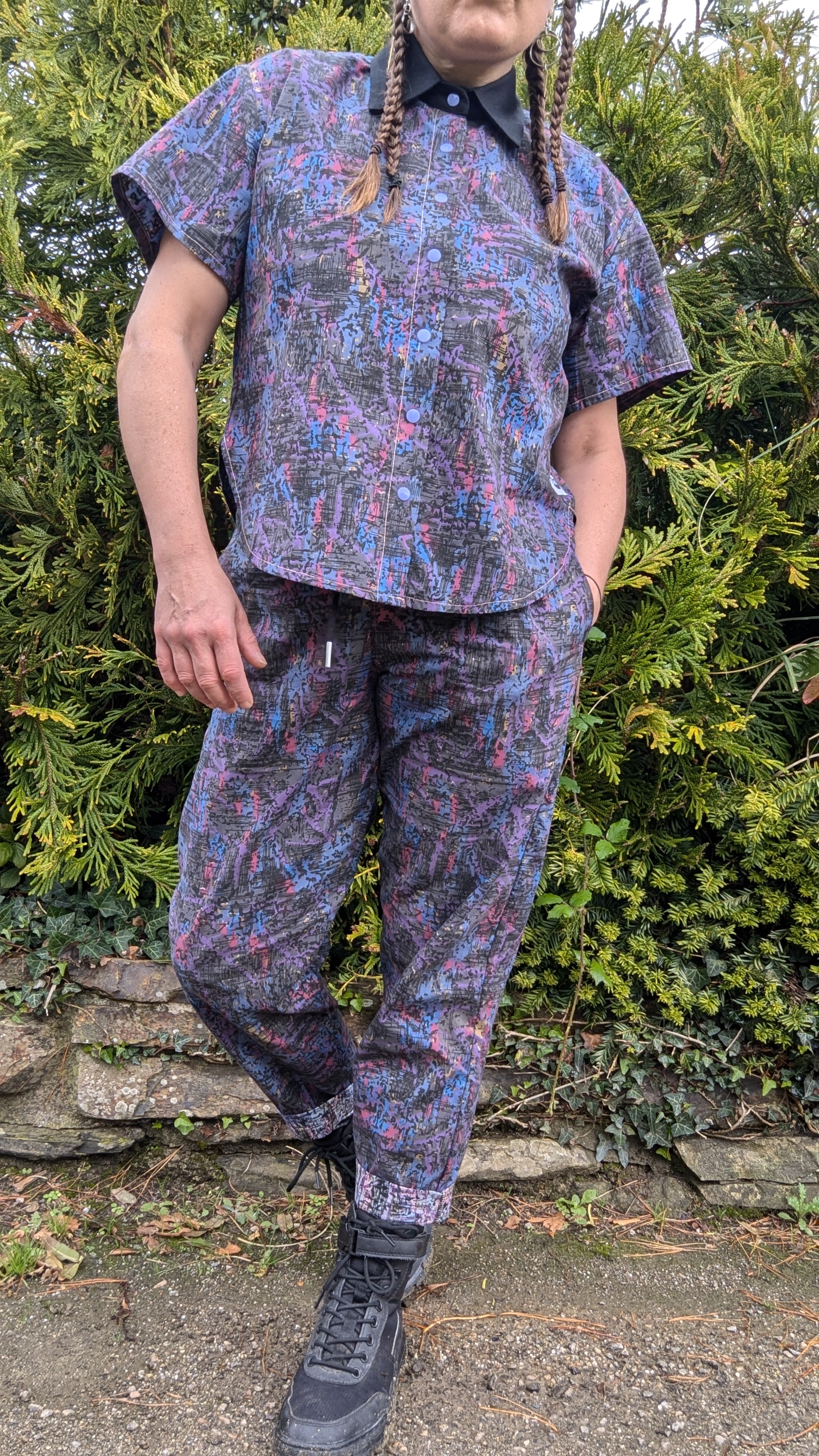 Purple Splatter Trousers
