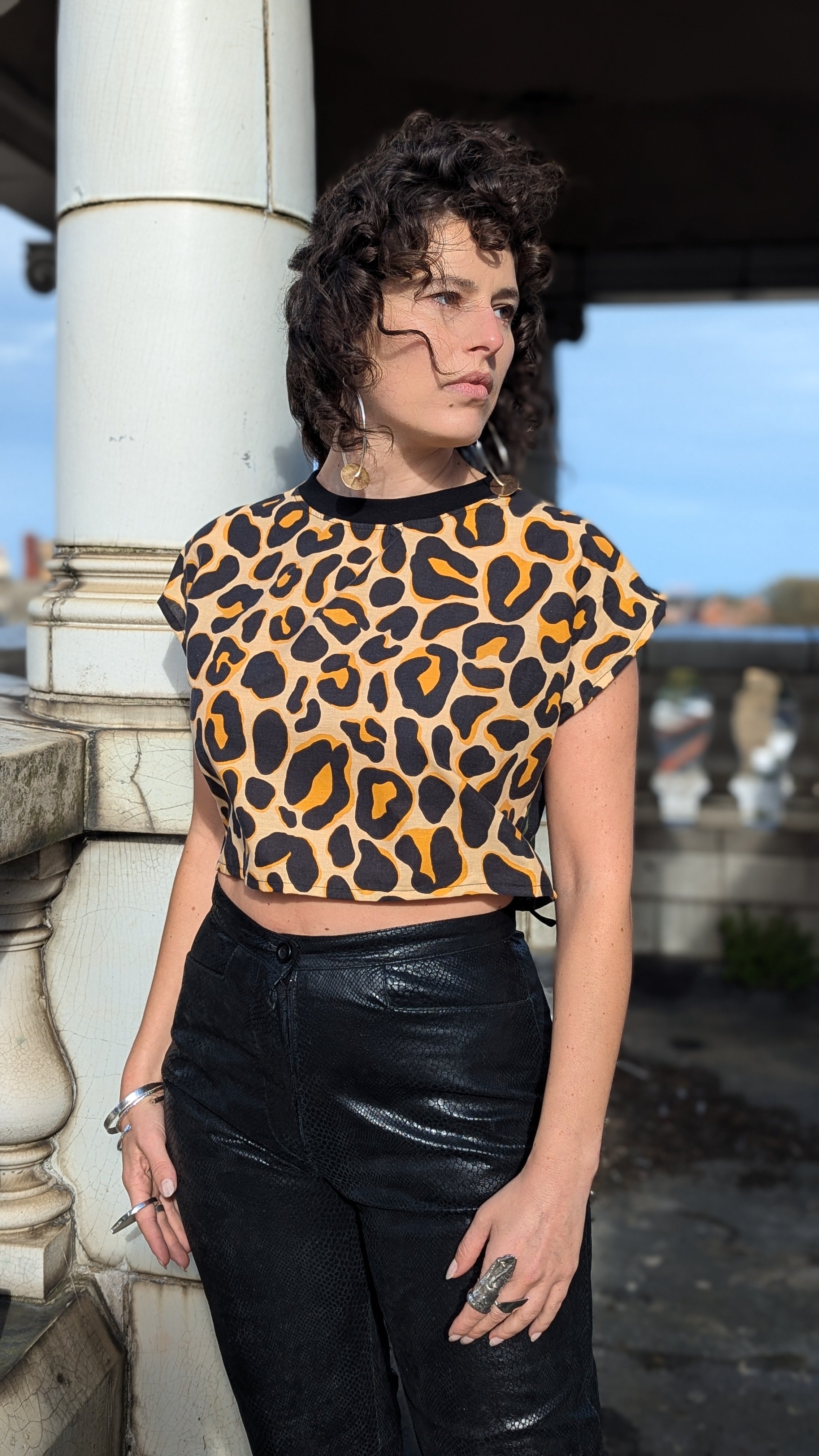 Leopard Jungle Crop Tee