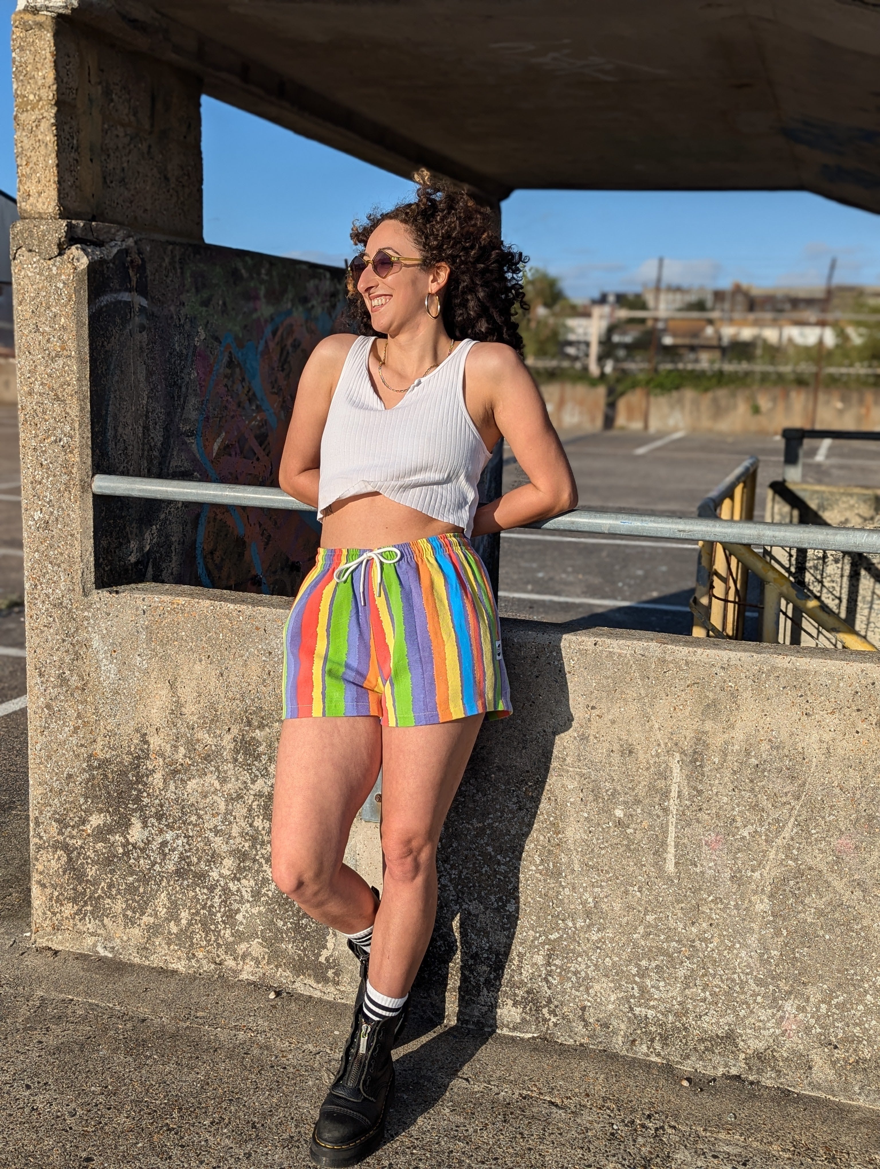 Rainbow Stripes Shorts