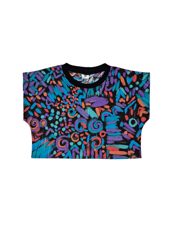 Blue Funfair Crop Tee