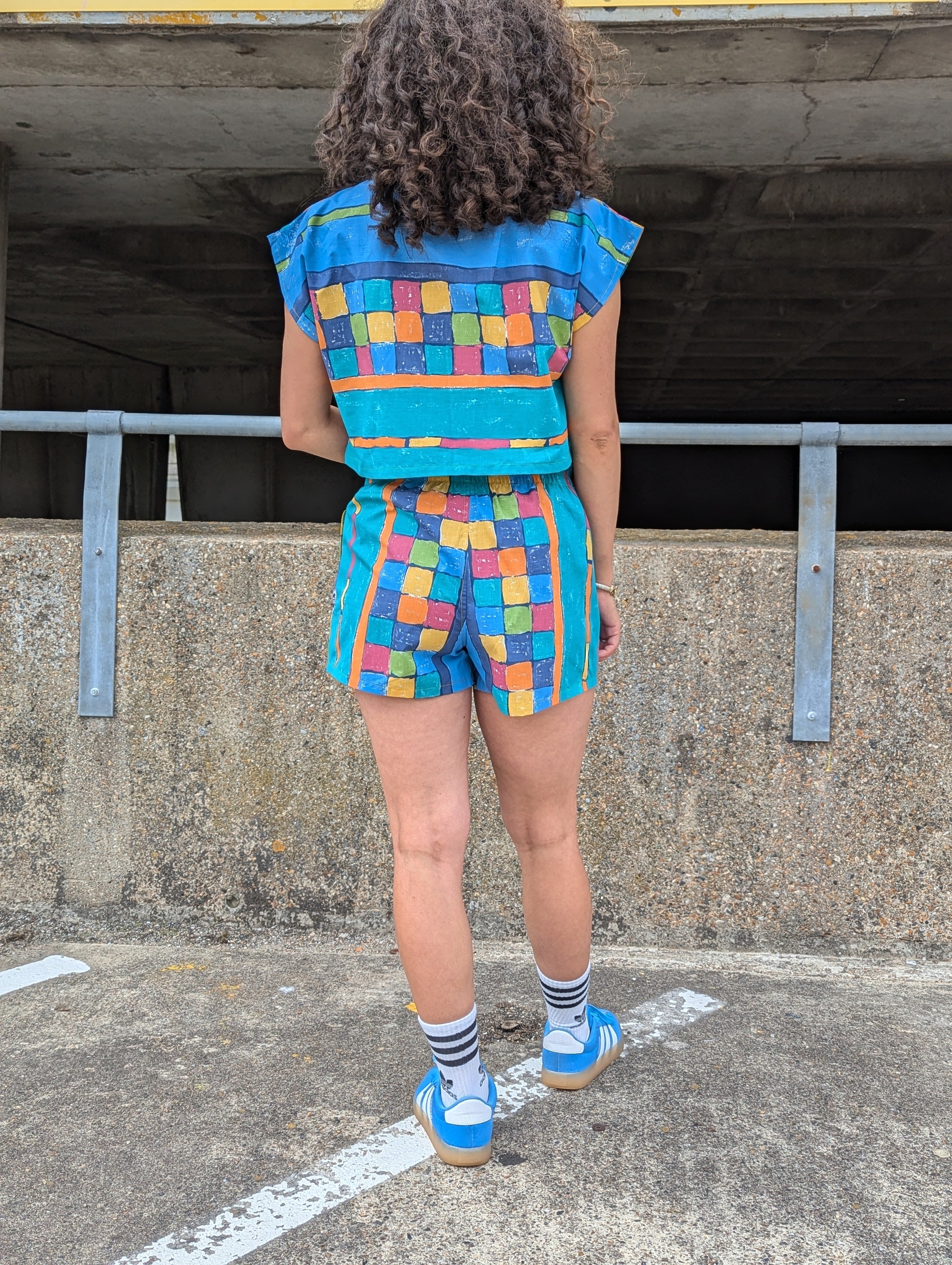 Rubix Cube Crop Tee