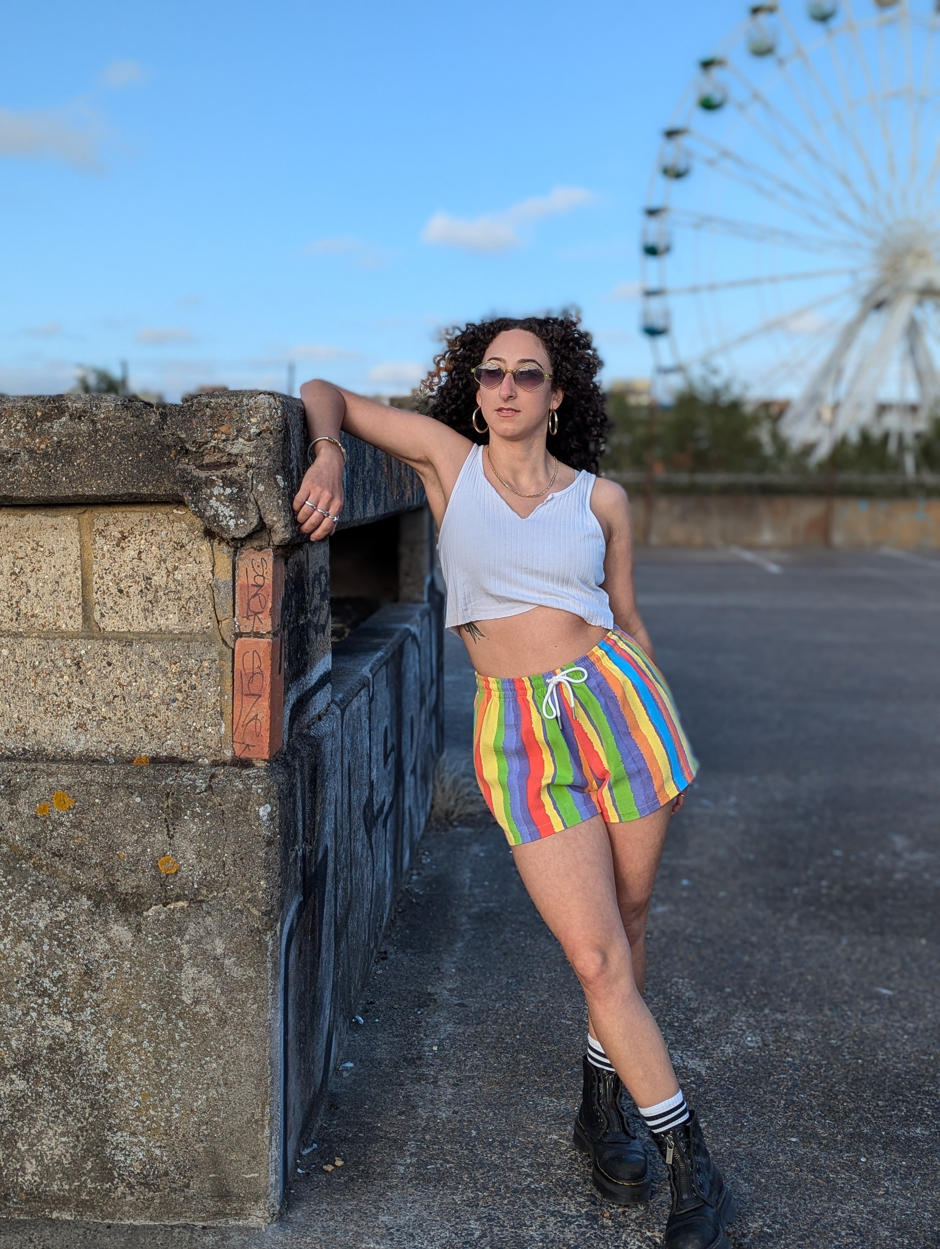 Rainbow Stripes Shorts