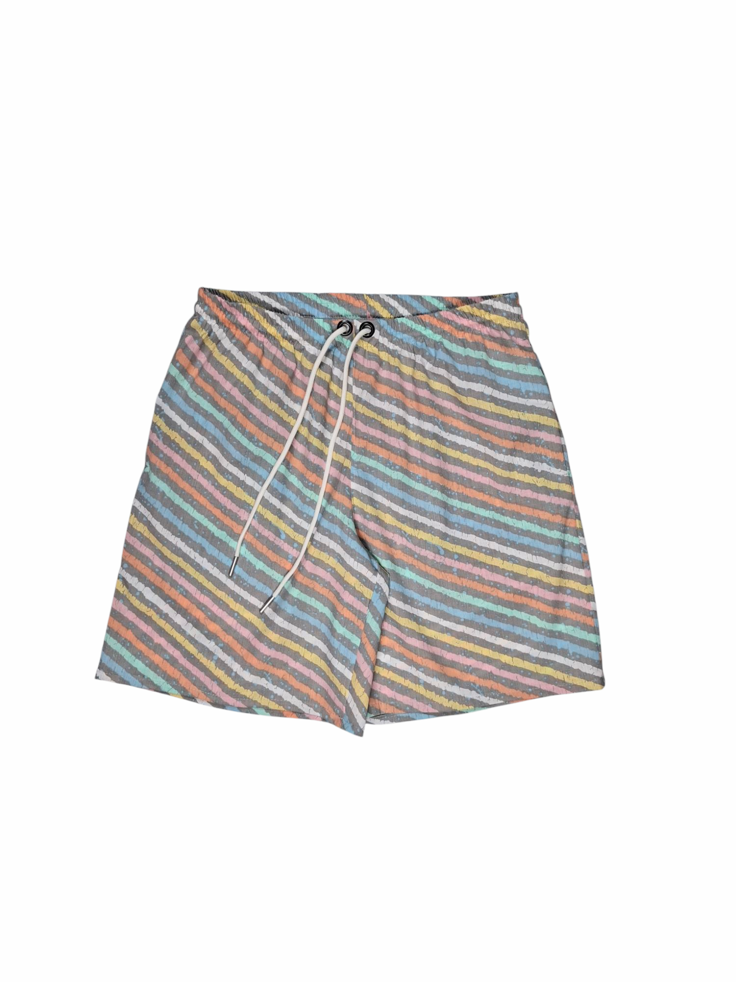 Pastel Lines Long Shorts