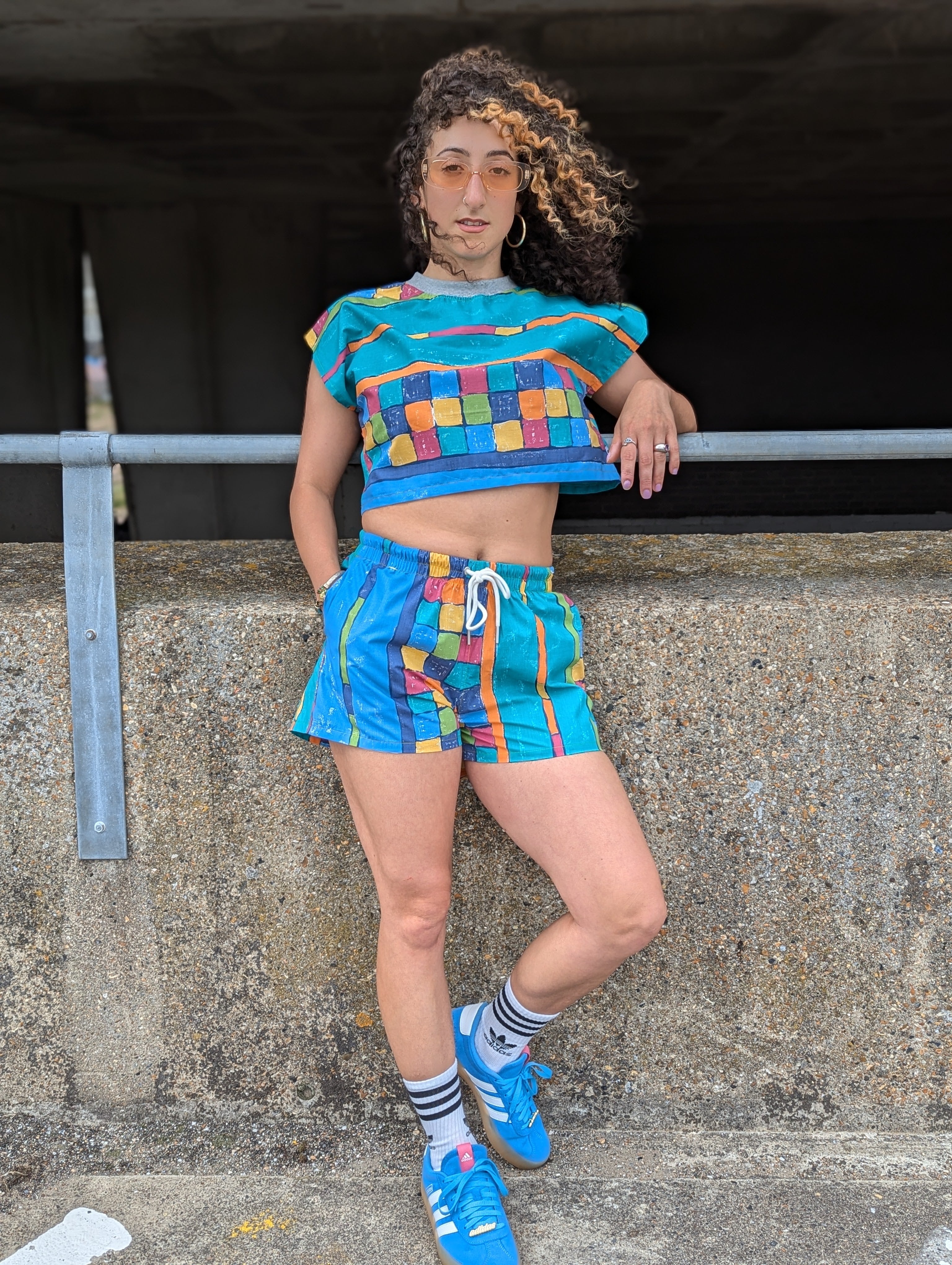 Rubix Cube Crop Tee